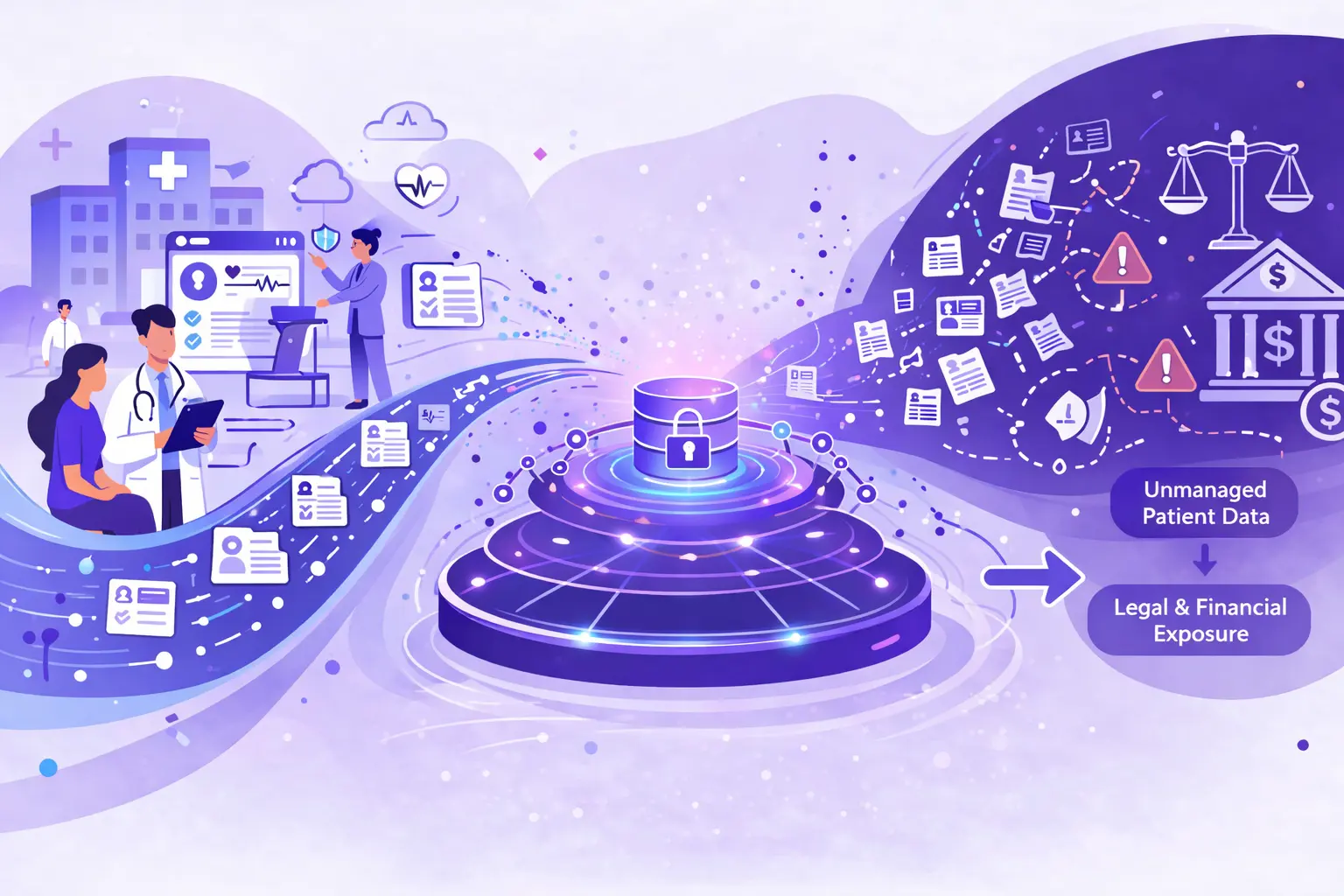 Healthcare DPDPA compliance illustration