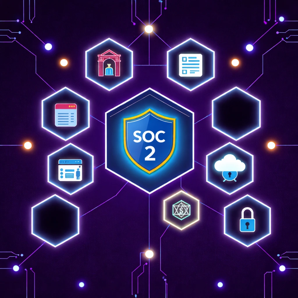 SOC 2 security and trust illustration